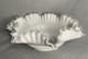 Vintage Fenton Silver Crest Milk Glass Double Crimped Large Bowl 12 X 4
