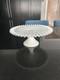 Vintage Fenton Silver Crest Spanish Lace Milk Glasscakestand
