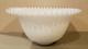 Vintage Fenton Silvercrest White Milk Glass Punch Bowl