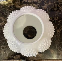 Vintage Fenton White Hobnail Milk Glass Gone with the Wind Hurricane Works EUC Vintage Fenton White Hobnail Milk Glass Gone with the Wind Hurricane Works EUC