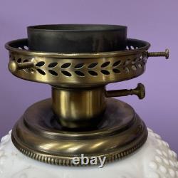 Vintage Fenton White Hobnail Milk Glass Gone with the Wind Hurricane Works EUC Vintage Fenton White Hobnail Milk Glass Gone with the Wind Hurricane Works EUC
