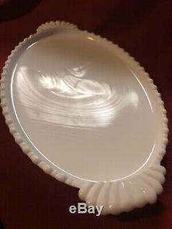 Vintage Fenton White Hobnail Milkglass Vanity Set On Tray
