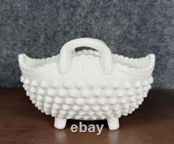 Vintage Fenton White Milk Glass Hobnail SET OF 8 Pieces (near Mint)