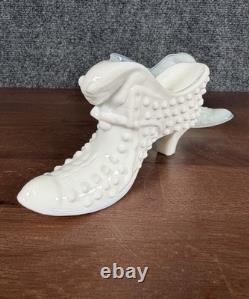 Vintage Fenton White Milk Glass Hobnail SET OF 8 Pieces (near Mint)