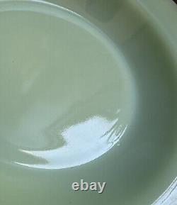 Vintage Fire-King Jadite Jadeite 9 Flat Rimmed Rim Restaurant Ware Bowl Soup