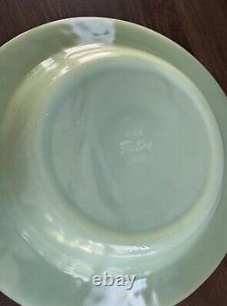 Vintage Fire-King Jadite Jadeite 9 Flat Rimmed Rim Restaurant Ware Bowl Soup