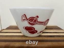 Vintage Fire King Kitchen Aid 1950s Milk Glass Mixing Bowl