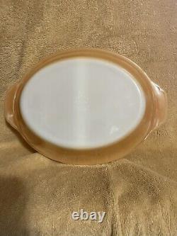 Vintage Fire King Milk Glass Divided Dish