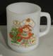 Vintage Fire King Milk Glass Strawberry Shortcake Mug Life Is Delicious