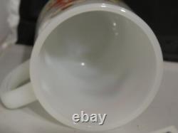 Vintage Fire King Milk Glass Strawberry Shortcake Mug Life Is Delicious