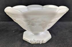 Vintage Fire King Milk White Glass Footed