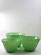 Vintage Fire King Oven Ware Jadeite Milk Glass Splash Proof Nesting Bowl Set