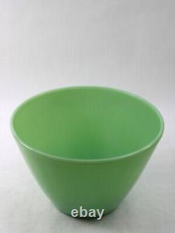 Vintage Fire King Oven Ware Jadeite Milk Glass Splash Proof Nesting Bowl Set