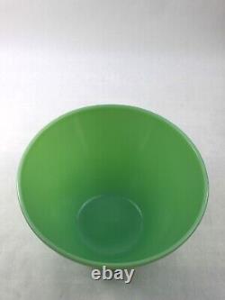 Vintage Fire King Oven Ware Jadeite Milk Glass Splash Proof Nesting Bowl Set