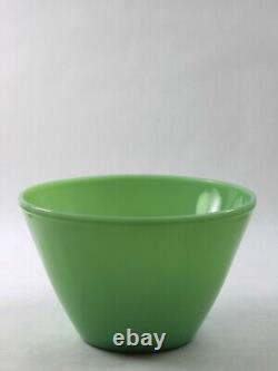 Vintage Fire King Oven Ware Jadeite Milk Glass Splash Proof Nesting Bowl Set