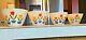 Vintage Fire King Oven Ware Nesting Tulip White Mixing Bowls Complete Set Of 4
