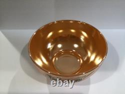 Vintage Fire King Peach Lustre Tom & Jerry Punch Bowl & 10 Mugs