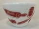 Vintage Fire King Spag's Splash Proof Milk Glass 7.5 Mixing Bowl Mcm 1950's