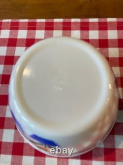 Vintage Fire-King Tulip Pattern Mixing Bowls (8 1/2 & 9 1/2)