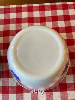 Vintage Fire-King Tulip Pattern Mixing Bowls (8 1/2 & 9 1/2)