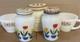 Vintage Fire King Tulip Salt Pepper Shakers & Grease Jar & 2 Coffee Mugs Free Sh