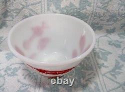 Vintage Fire King White Kitchen Aid Splash Proof 7 1/2 Mixing Bowl in Exc Cond