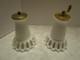 Vintage Fostoria White Milk Glass Arlington Set Salt & Pepper Mill Rare Htf 1940
