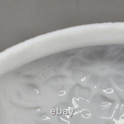 Vintage Gone With The Wind Phoenix Wild Rose White Milk Glass 3-Way Lamp