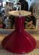 Vintage Gorgeous Red White Milk Glass Pendant Feeling Light Fixture Hardwired