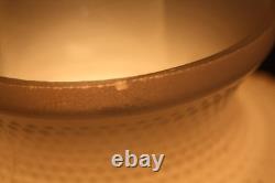 Vintage Hanging Hurricane Ceiling Fixture with Hobnail White Milk Glass Shade