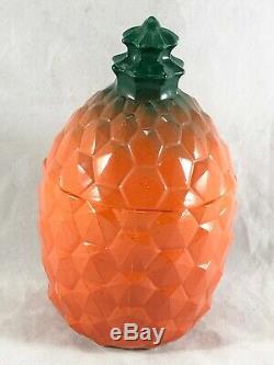 Vintage Hazel Atlas Pineapple Jelly Jar Milk Glass Very Nice