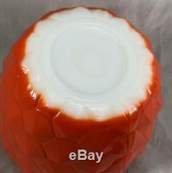 Vintage Hazel Atlas Pineapple Jelly Jar Milk Glass Very Nice