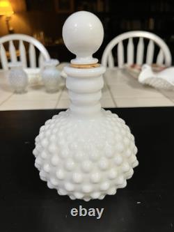 Vintage Hobnail Milk Glass 11-Piece Lot Fenton & Unmarked Estate Find