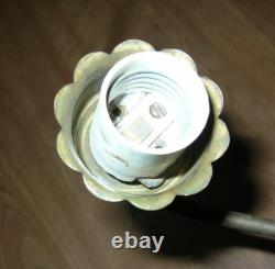 Vintage Hobnail Milk Glass 5 Arm Chandelier Glass Ceiling Light Fixture 20 Dia