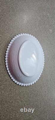 Vintage Indiana White Milk Glass Hen On Nest Candy Dish