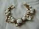 Vintage Juliana White Milk Glass Bracelet