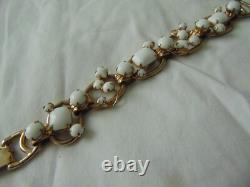 Vintage Juliana white milk glass bracelet