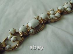 Vintage Juliana white milk glass bracelet