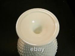Vintage Large Diamond Pattern Westmoreland Milk Glass 14 Covered Compote Excell