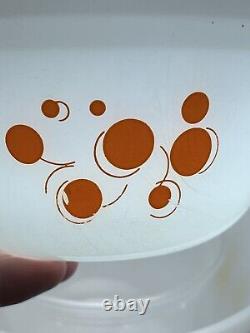 Vintage MCM Federal Glass Atomic Dot Nesting Mixing Bowls Set of 4 HTF! NICE