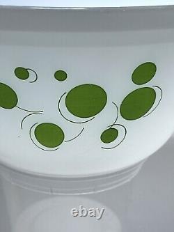 Vintage MCM Federal Glass Atomic Dot Nesting Mixing Bowls Set of 4 HTF! NICE