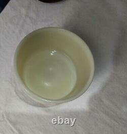 Vintage McKee Milk Glass Depression Custard Uranium Glass Butter/ Cheese Dish