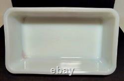 Vintage McKee Red Gingham Bow White Milk Glass Butter Dish with Lid Cover 1930's