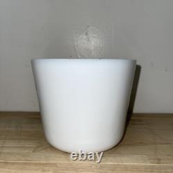 Vintage McKee White Milk Glass COFFEE Canister 5 High