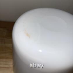 Vintage McKee White Milk Glass COFFEE Canister 5 High