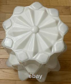 Vintage Milk Glass Art Deco Skyscraper Light Cover / Shade 17