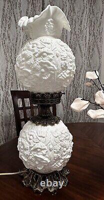 Vintage Milk Glass Lamp