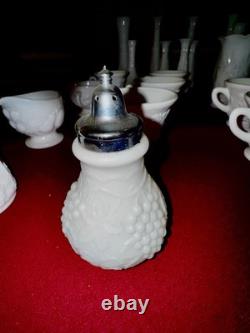Vintage Milk Glass Lot-60+Pcs-Plates, Cups, Bowls, Vases & More! -HUGE Collection