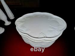 Vintage Milk Glass Lot-60+Pcs-Plates, Cups, Bowls, Vases & More! -HUGE Collection