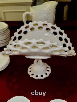 Vintage Milk Glass Lot-60+Pcs-Plates, Cups, Bowls, Vases & More! -HUGE Collection